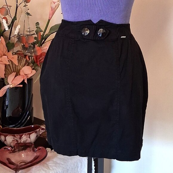 NWOT Colcci Black Mini High Waist Short Skirt Women’s Fall Winter Skirts - Picture 5 of 11